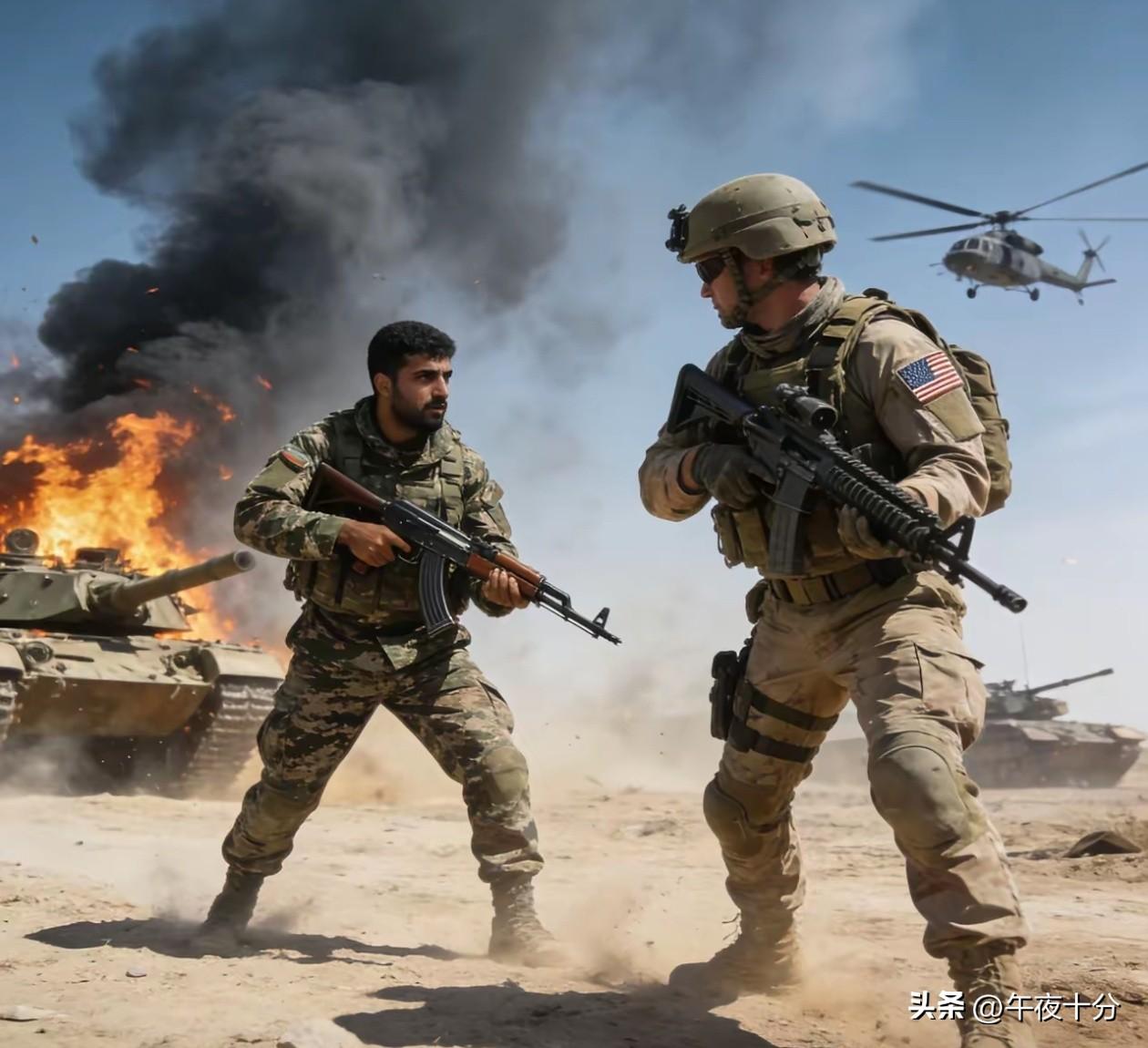 这次，老美是真的踢到了铁板上！

200架次战机轰鸣，十几艘巨舰压境，十万大军磨