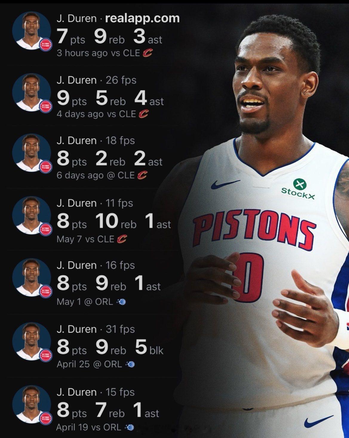 杜伦打完季后赛，从小魔兽，变成了小阿德巴约，比阿德巴约都差的远骑士4比3淘汰活塞