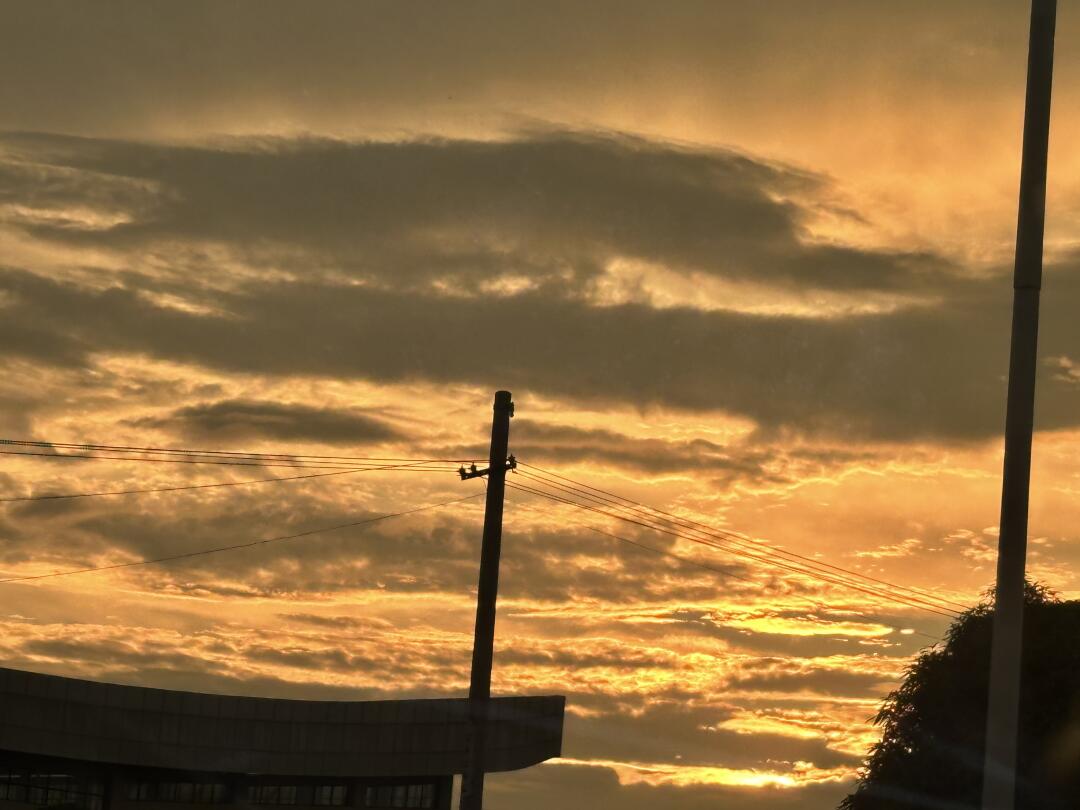 藏在手机里的落日于晚霞