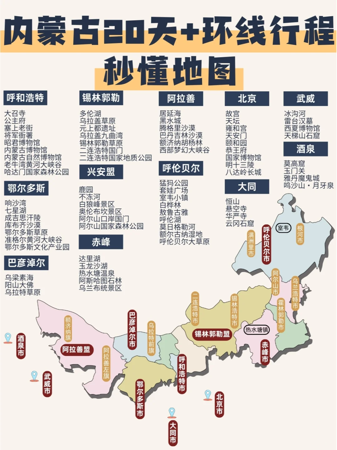 内蒙古20天+大环线🚗|你想要的全都有🎉