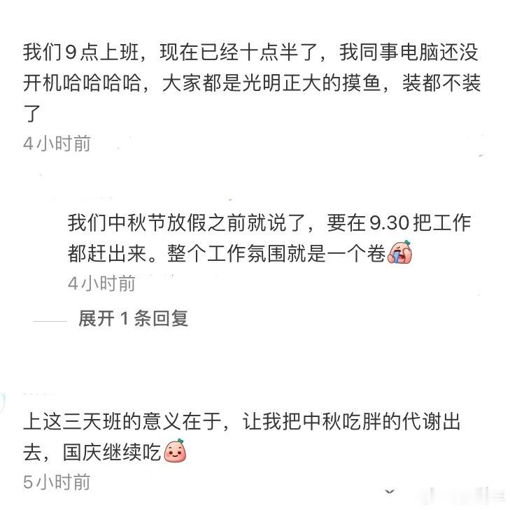 找不到这三天班非上不可的理由[无聊] ​​​