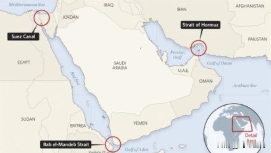 沙特的“咽喉陷阱”：当石油帝国被困在陆地上

沙特是全球最大的石油出口国、第二大
