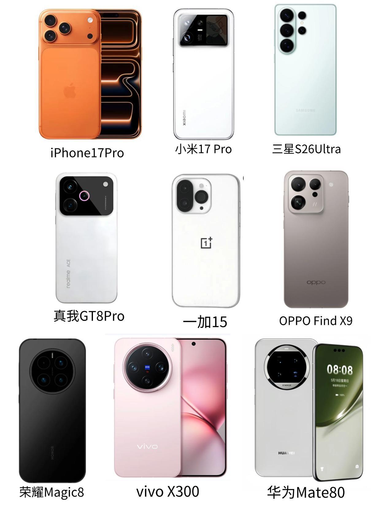 就看外观，你喜欢哪个新手机的设计？

年底将会一大批新手机发布，最近iPhone