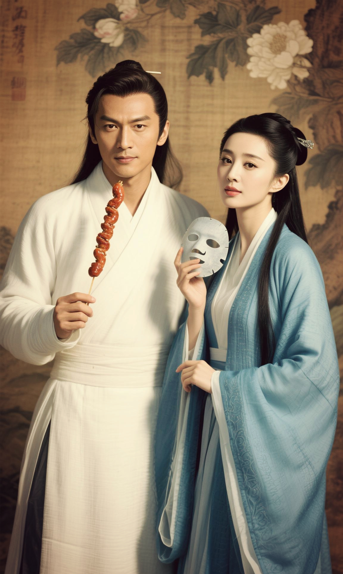 花无缺的香肠和铁心兰的面膜，在古代怎么说也是商业巨头cp。 ​​​