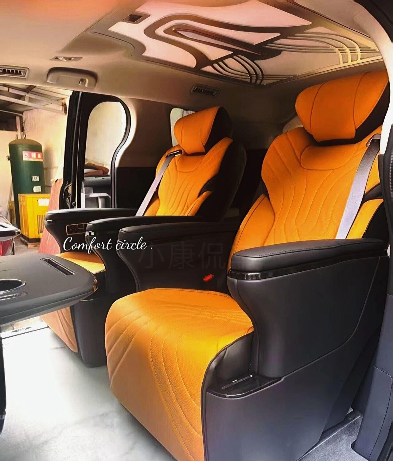 埃尔法款航空座椅真的香到不行牧马人、埃尔法、奔驰商务车全都能做全车改装升级！
座