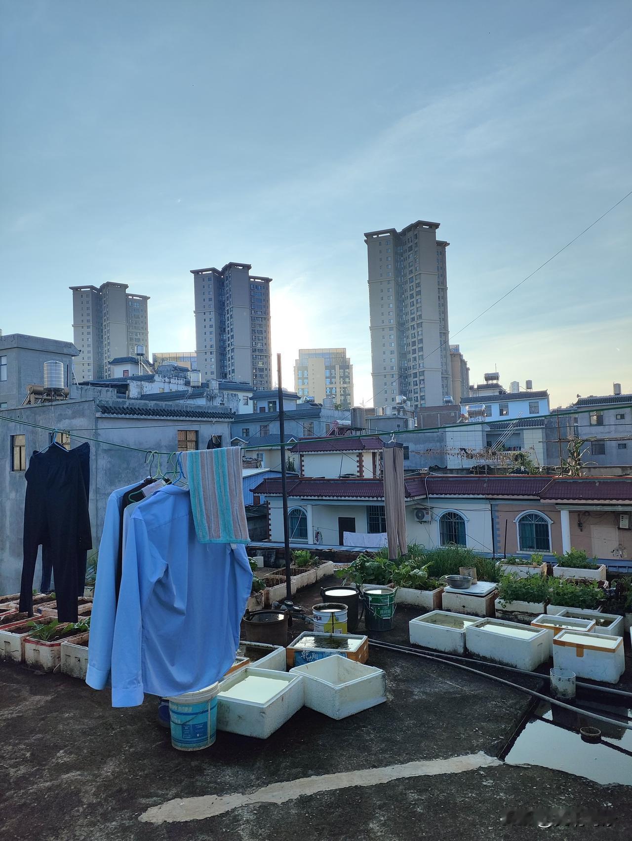 11月7日， 云南弥勒旅居生活日志。
今天弥勒早上还是阴冷的，但下午突然云开日出