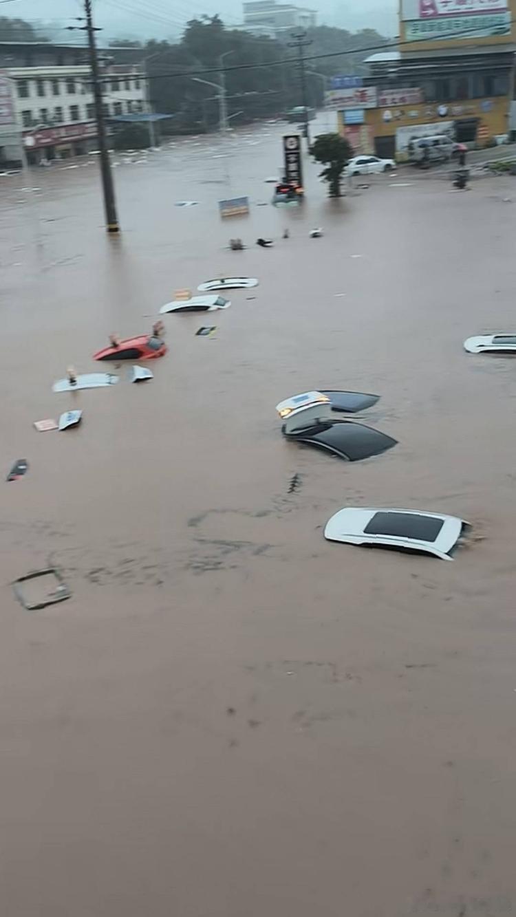 多方回应重庆合川高考遇暴雨淹路高考首日暴雨突袭合川，路面积水严重车辆被困 。多方