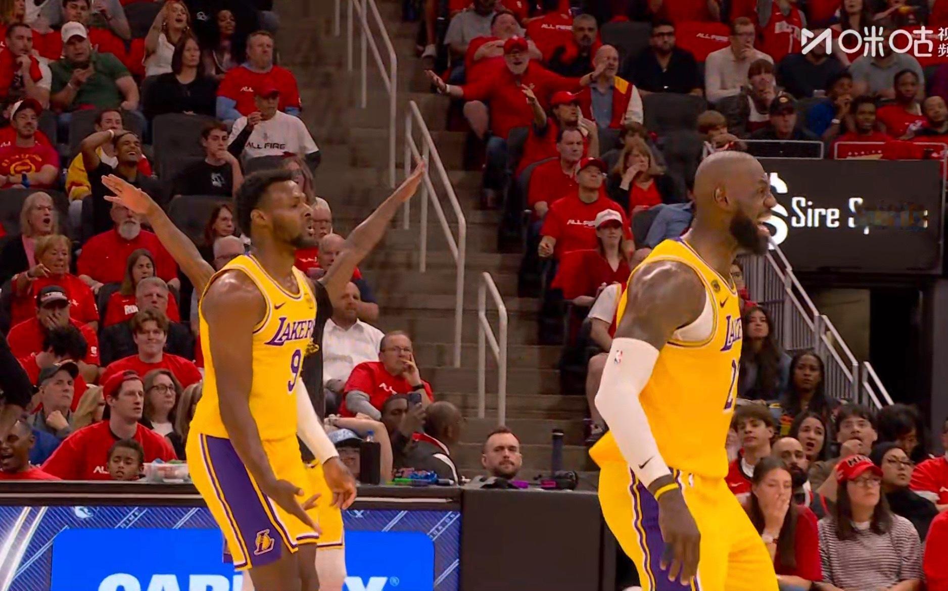 卧槽，詹姆斯父子疯狂输出！各种进！ 湖人vs火箭
