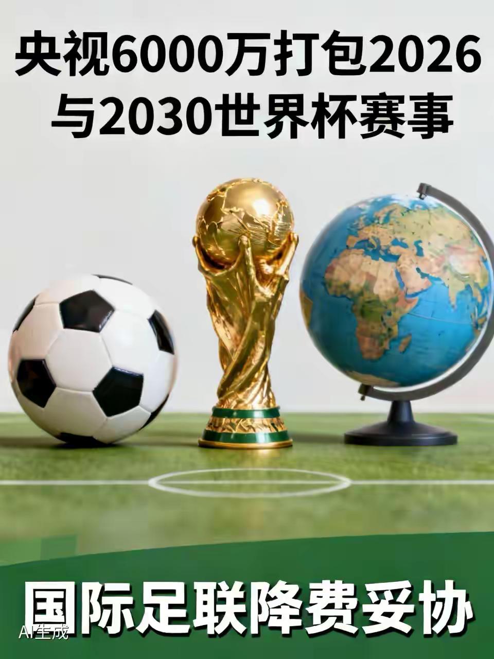 央视历年最低价拿下世界杯转播权。
央视回应广大网友了，感谢全国广大网友的支持，起