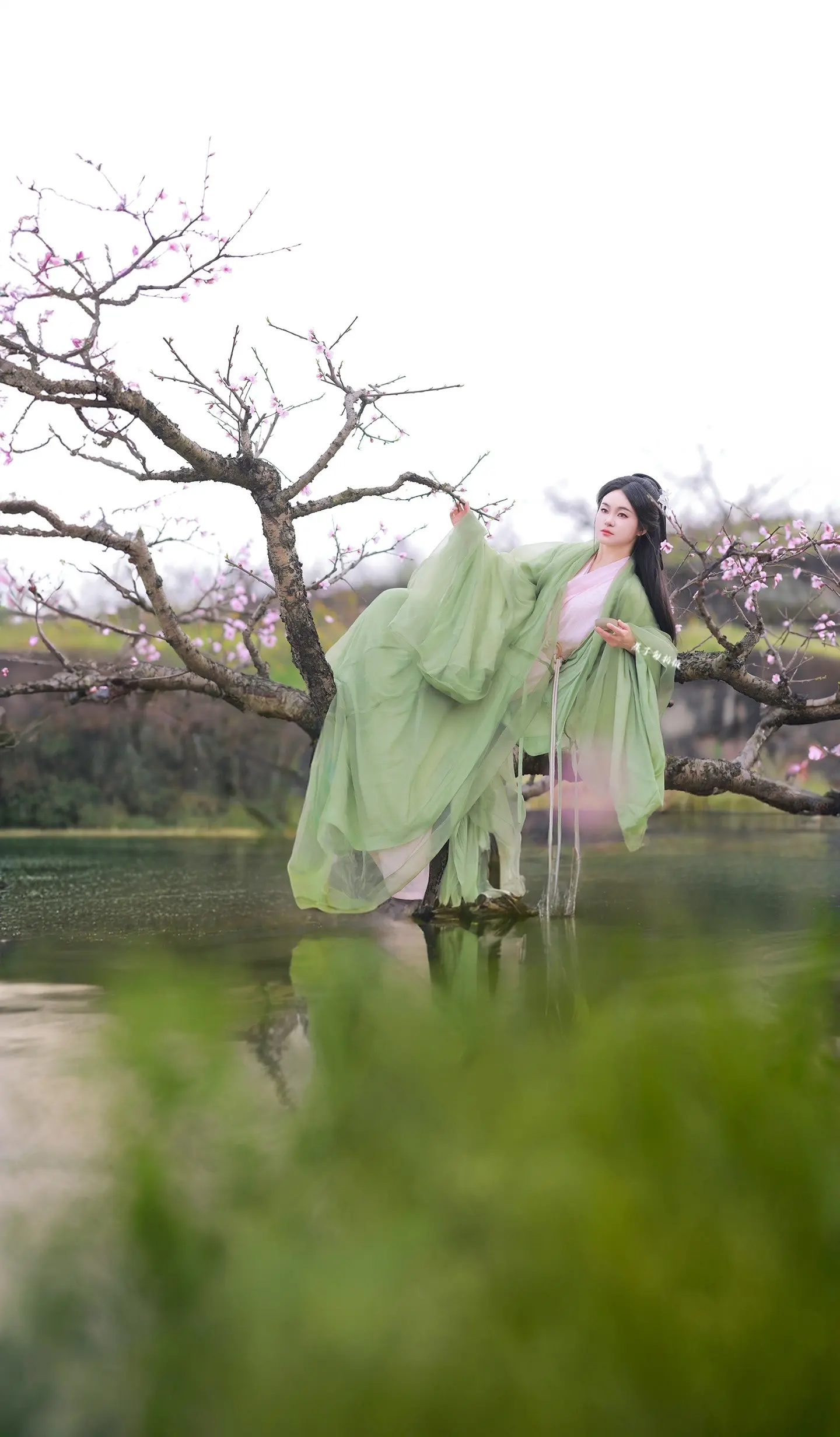 非鬼亦非仙，一曲桃花水。