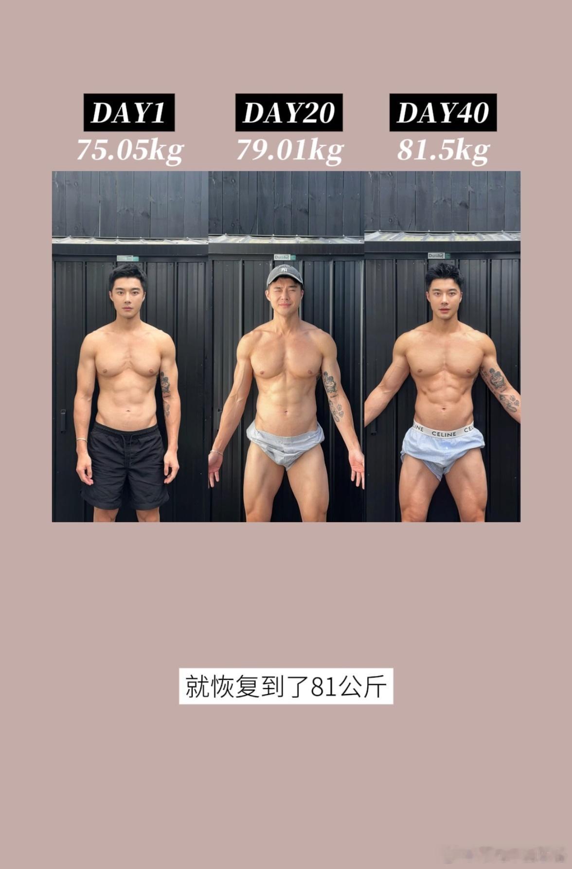 樊野多高啊？81公斤的时候很好看。 