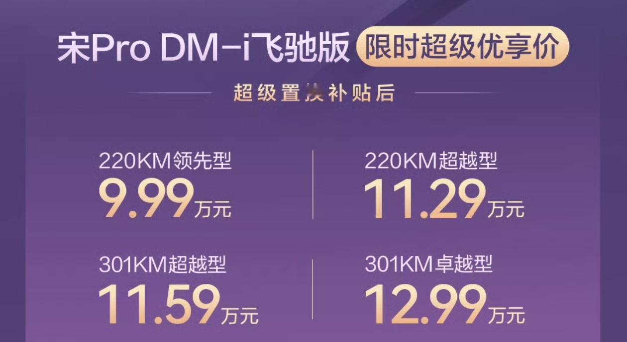 悄无声息，比亚迪宋Pro DM-i又上市了，继续普及家用插混300公里续航，价格