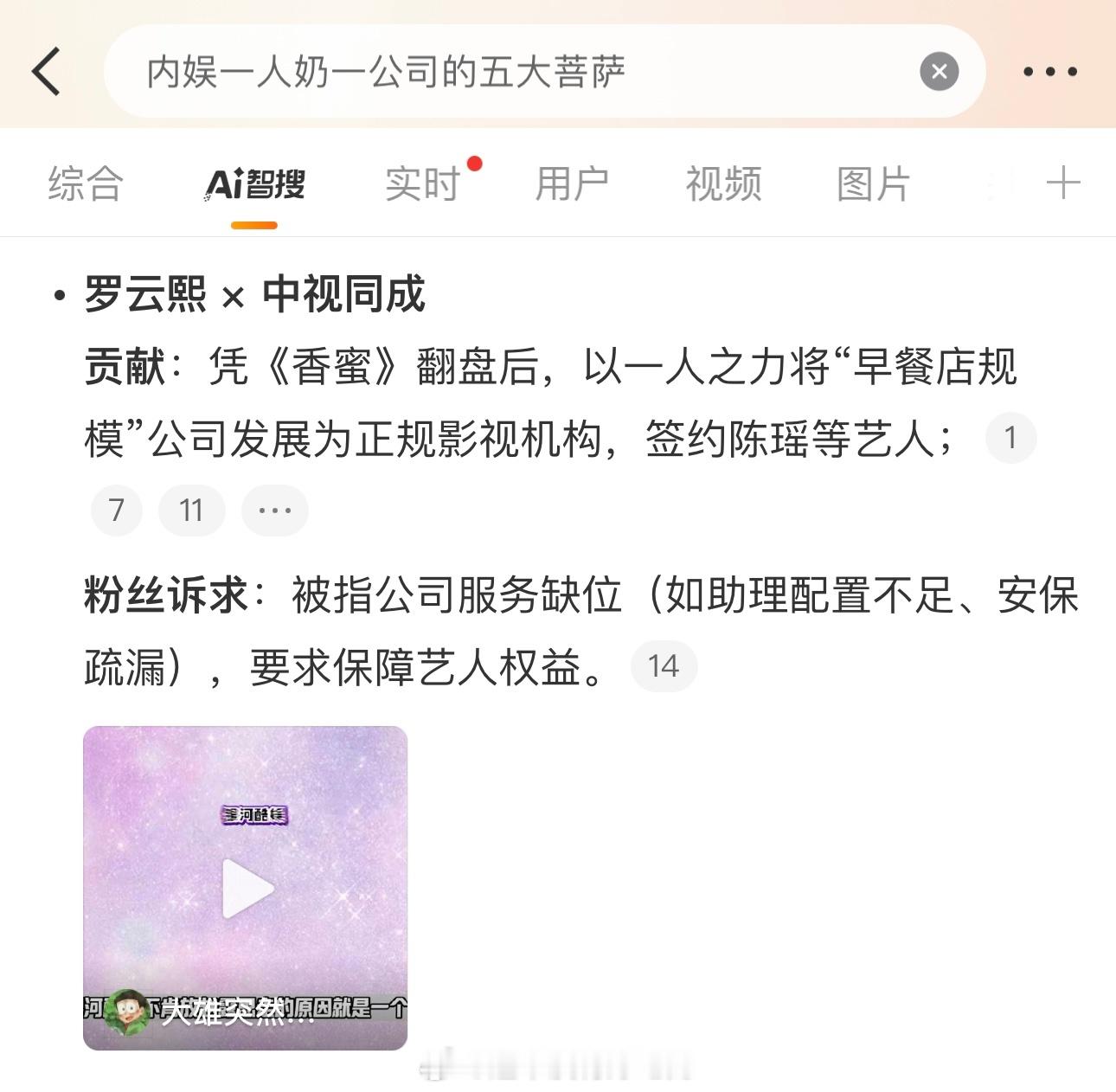 内娱一人奶一公司的五大菩萨靠罗云熙才知道的这家公司[笑cry]公司摇💰树，对罗