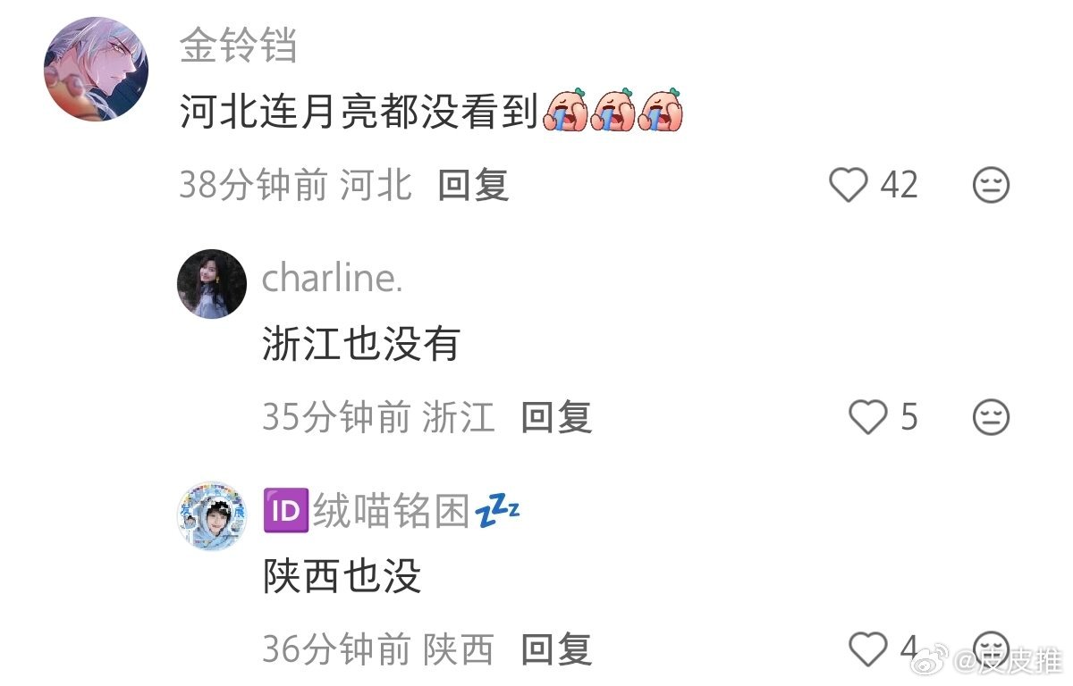 月全食多位网友纷纷表示连月亮都没看到更何况月全食了