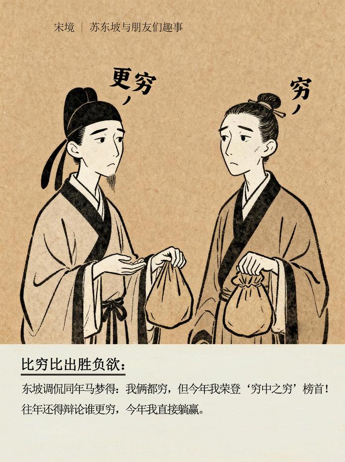 苏轼论朋友的打油诗，拿来赠挚友，极好：

“马生本穷士，从我二十年。日夜望我贵，