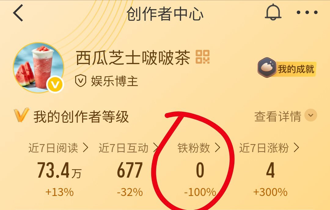 直至今日，一个铁粉也没有了。看看下次什么时候能有铁粉 