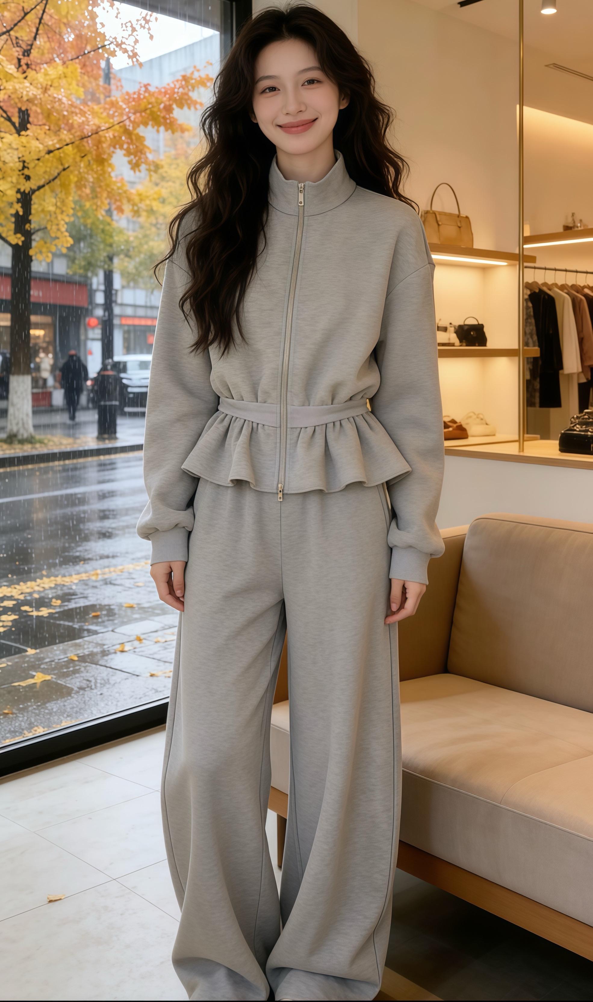 春秋套装 显瘦显高显腿长