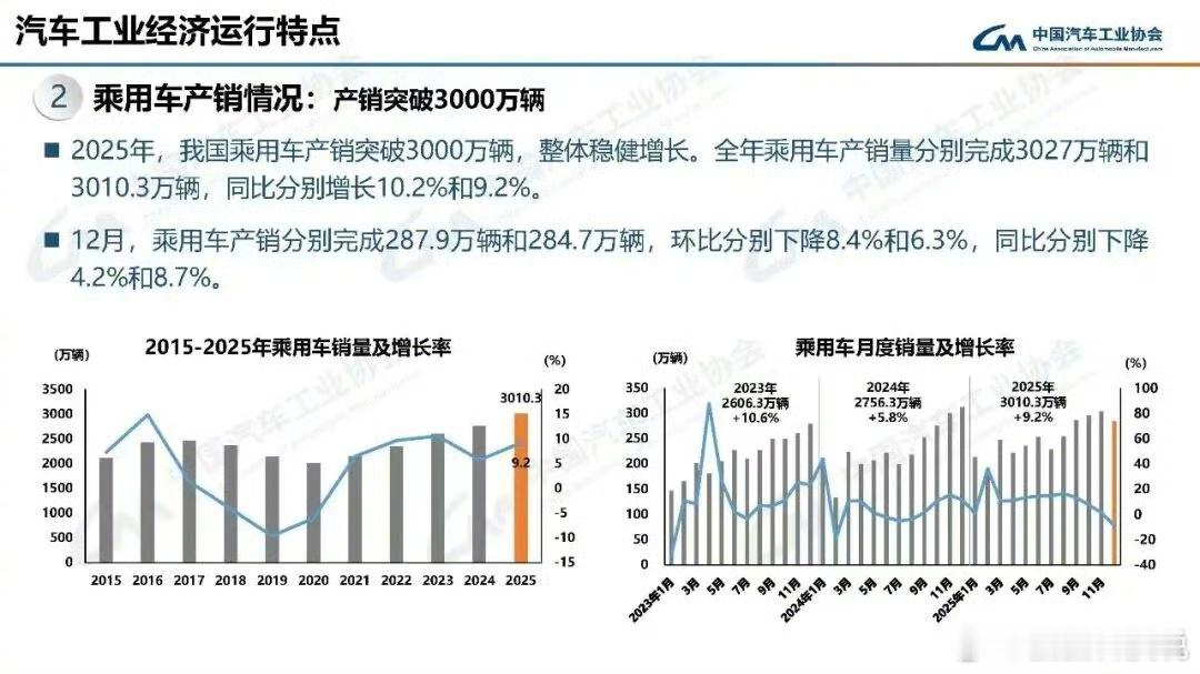 2025年汽车销量变化能看出什么 自主的才是主流，中国智能化的新能源成为未来赛道