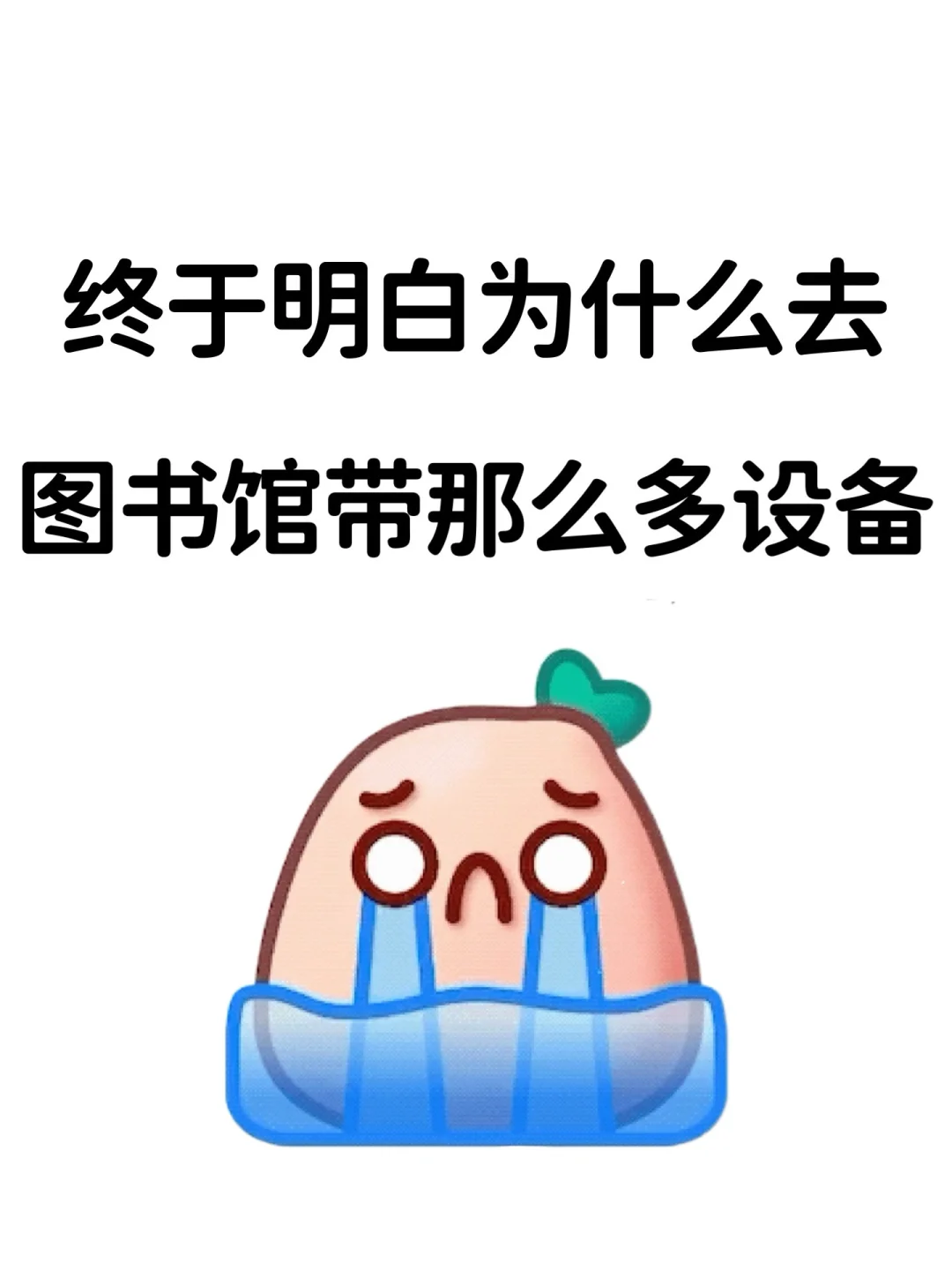 终于明白为什么有人去图书馆要带那么多设备