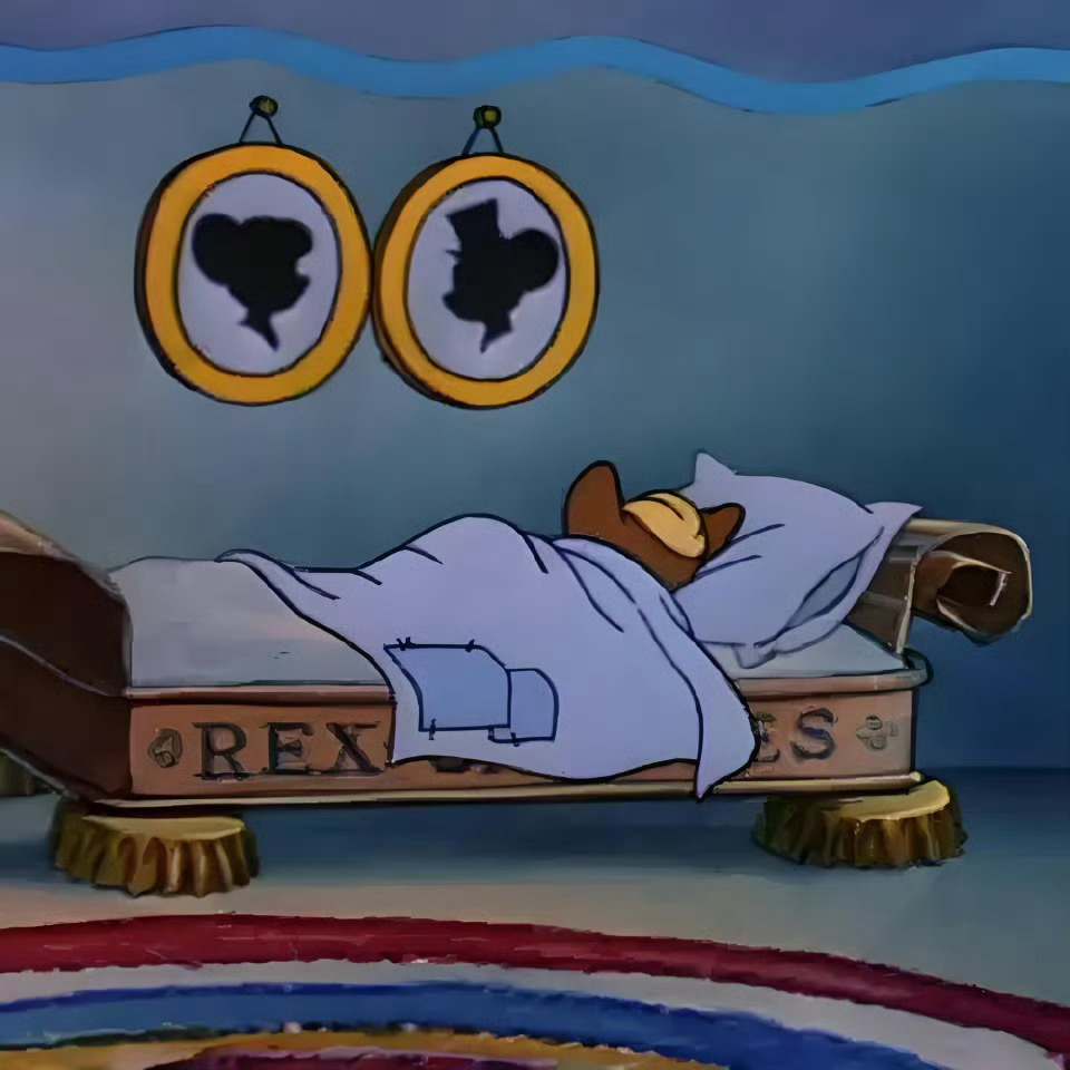 小时候就觉得杰瑞的床好温馨 🛌 
