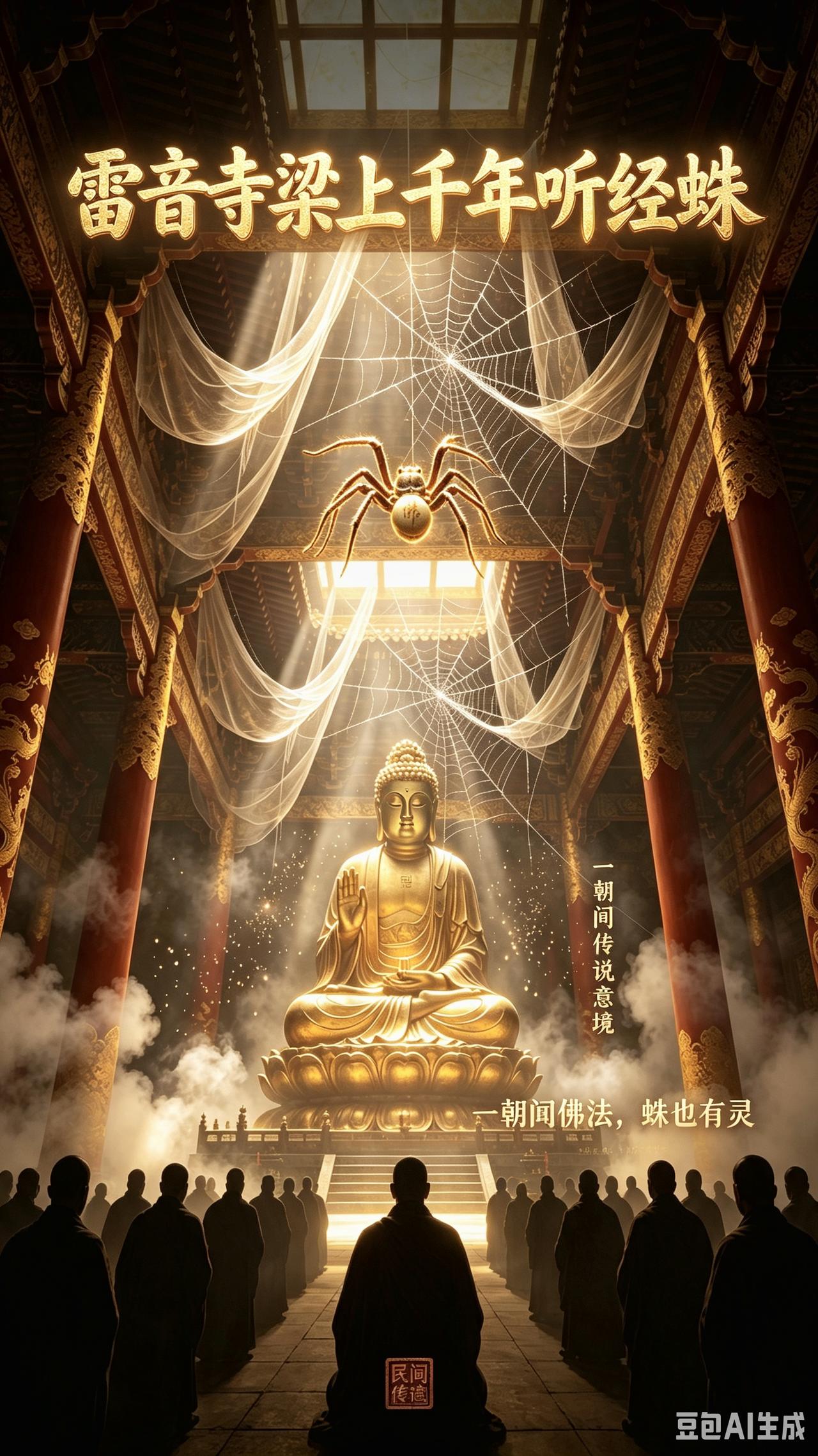 你认为有退休金就足够了吗，远远不够，灵山雷音寺大殿一只蜘蛛千年听如来讲经，沾了佛