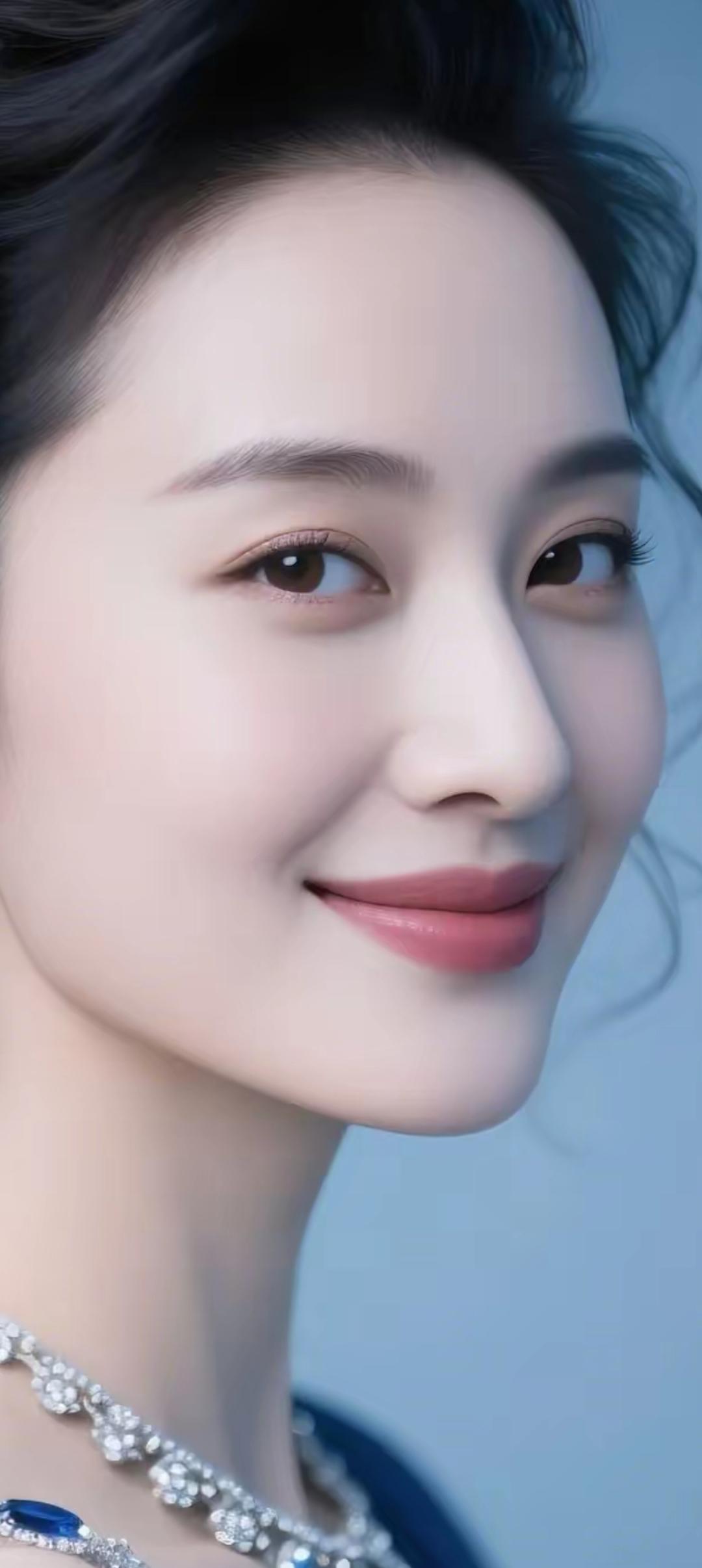 优雅微笑，珠宝闪耀，气质非凡！