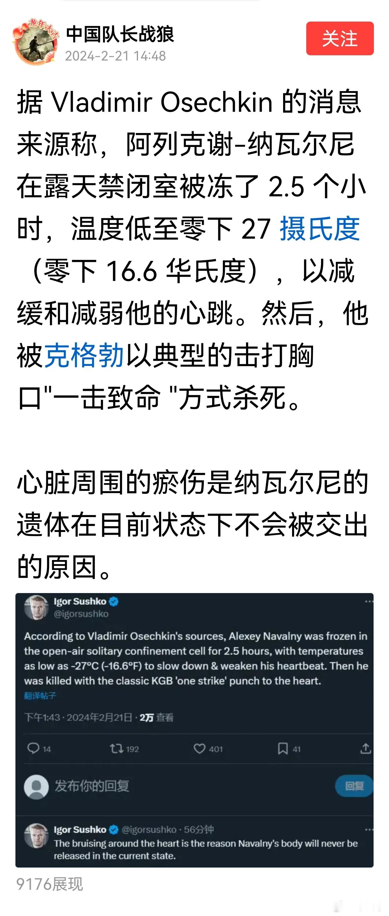 所谓Vladimir Osechkin（弗拉基米尔·奥塞奇金），俄罗斯人，定居挪
