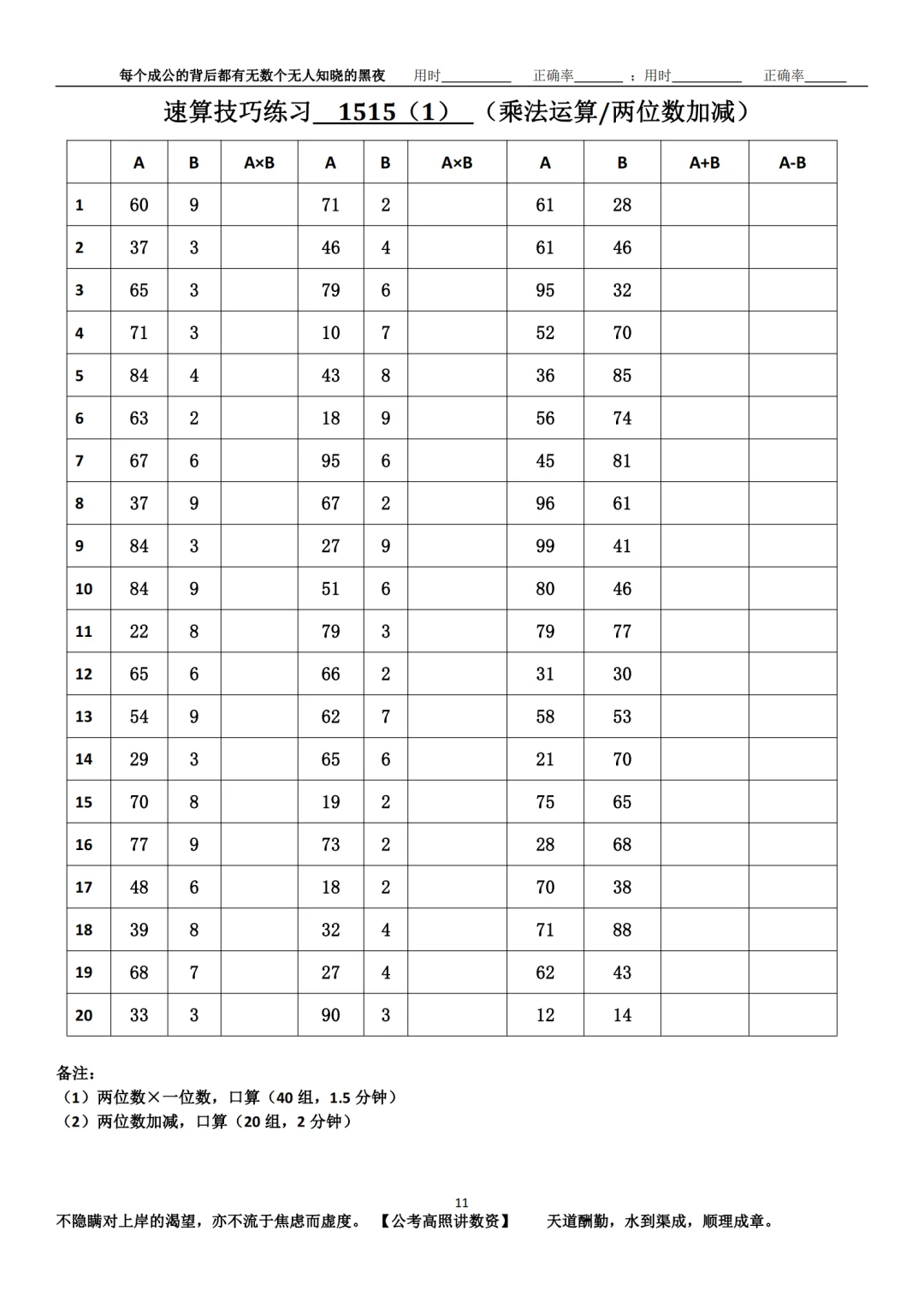 资料分析速算练习1515