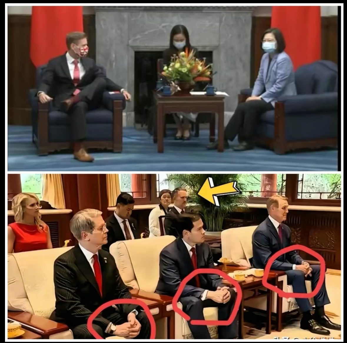 同一个人，一边趾高气昂，一边伏小做低。 