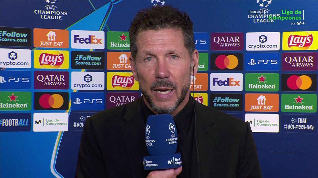 西蒙尼：一切本有可能发生，因为巴萨太出色了，当你对阵一支踢得非常出色的球队，而且