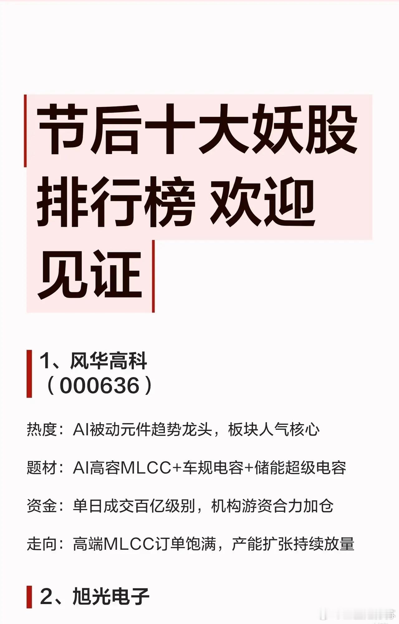 节后开盘十大看点！节后算力、半导体、光通信赛道行情持续走强，整理十大人气趋势核心