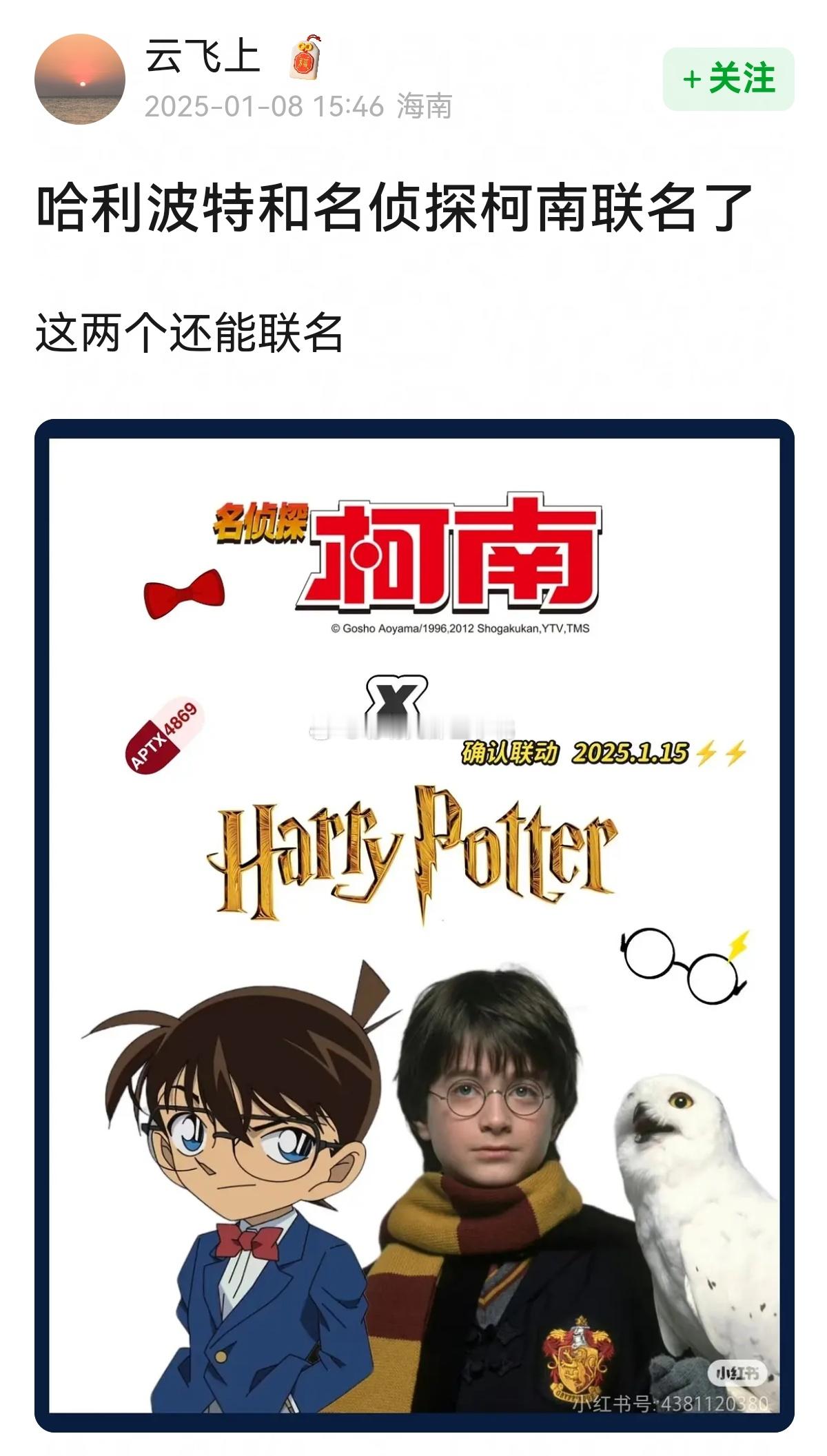 哈利波特和名侦探柯南联名了👓👓 