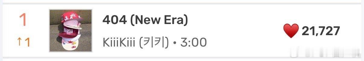 KiiiKiii《404newera》Melon实时1位 