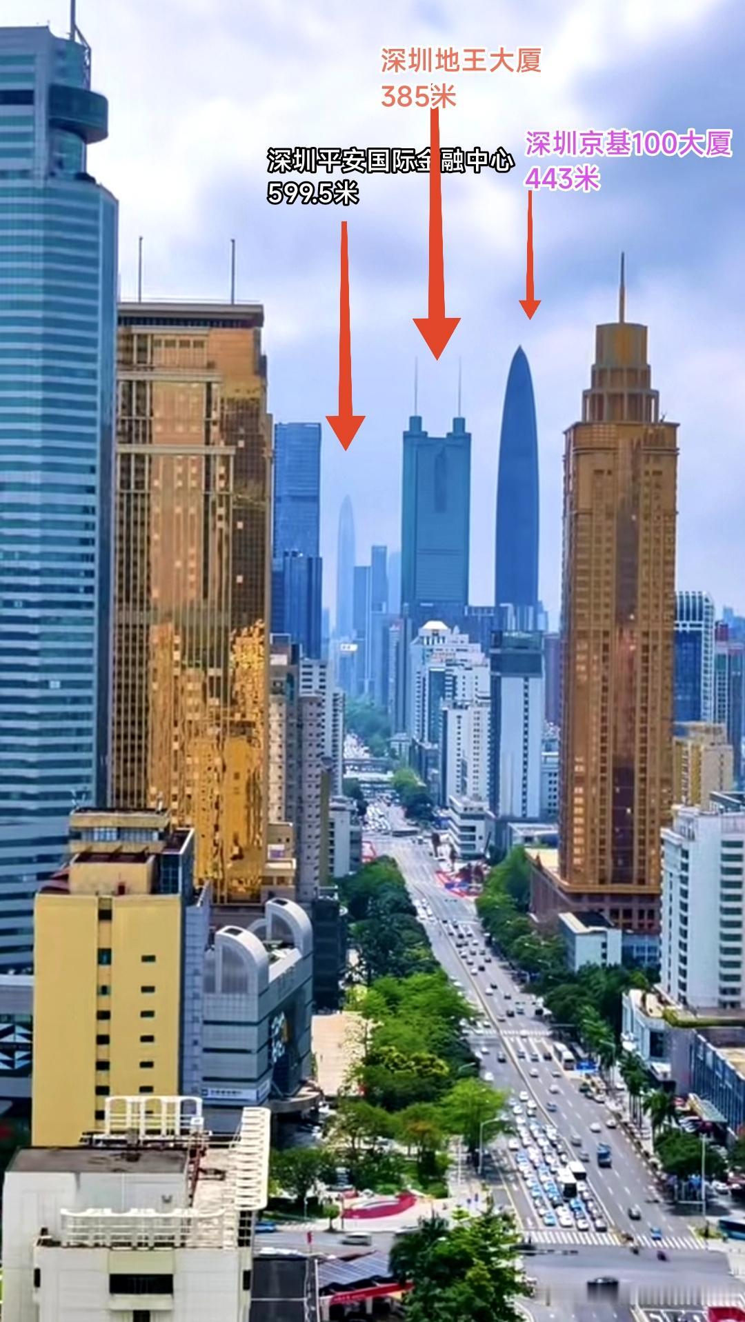 这是深圳公认的黄金摄影机位，位于深圳文华大厦。这个角度拍出了深圳三栋最具地标性的