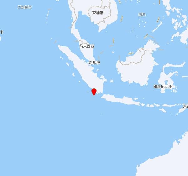 【欧洲地中海地震中心】发布，2025-10-07 23:20:48 在 西南印尼