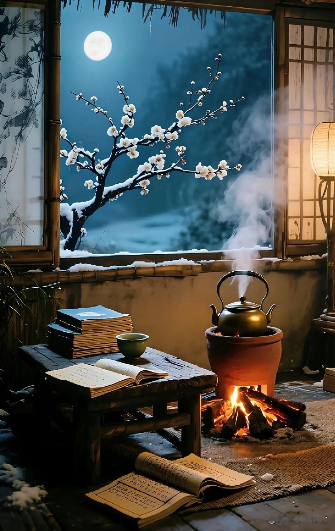 大寒岂可无杯酒
温火煎熬来杯汤