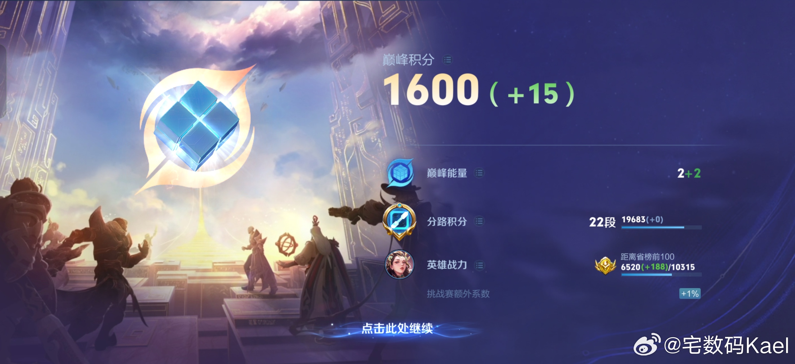 赛季末了，王者荣耀打几盘巅峰赛，杨玉环+孙权轮流转，直接1600咯