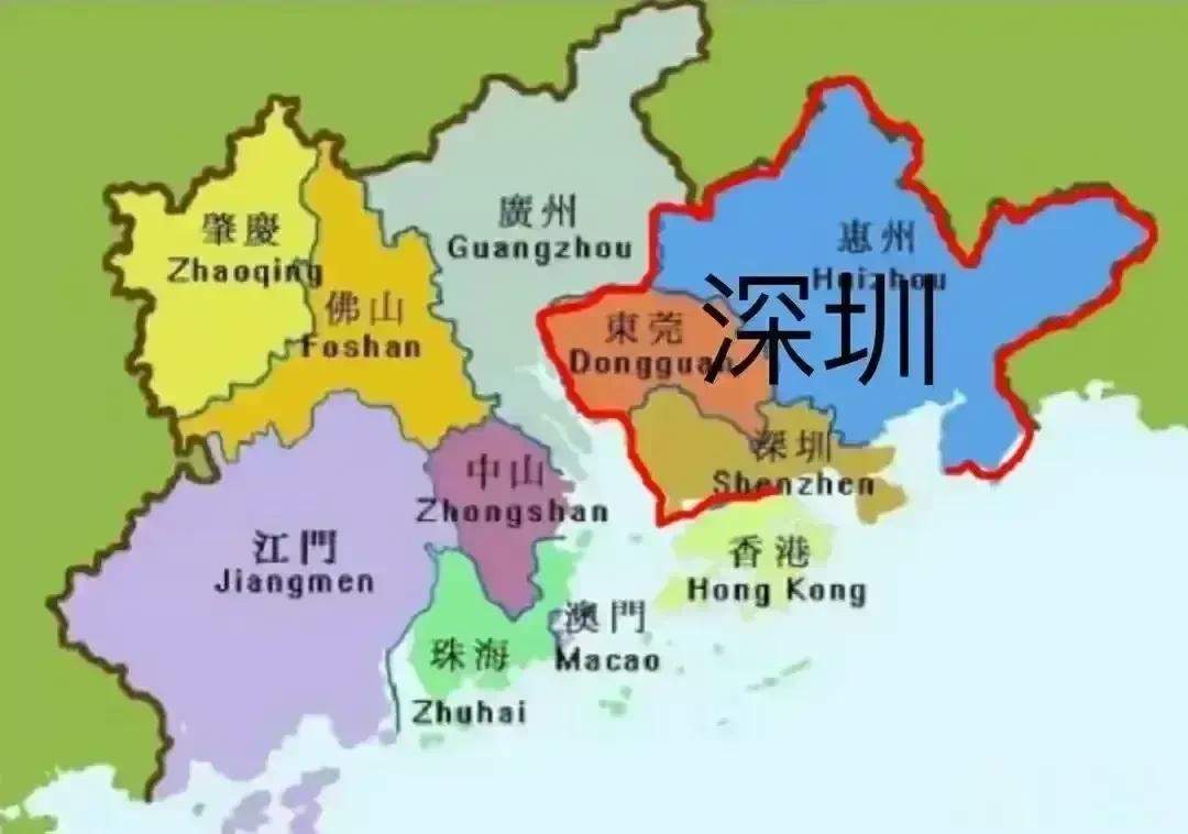 新深圳只包含深莞惠显然是不足的，还应该包括南沙、深汕才能最大化发展！

首先，深