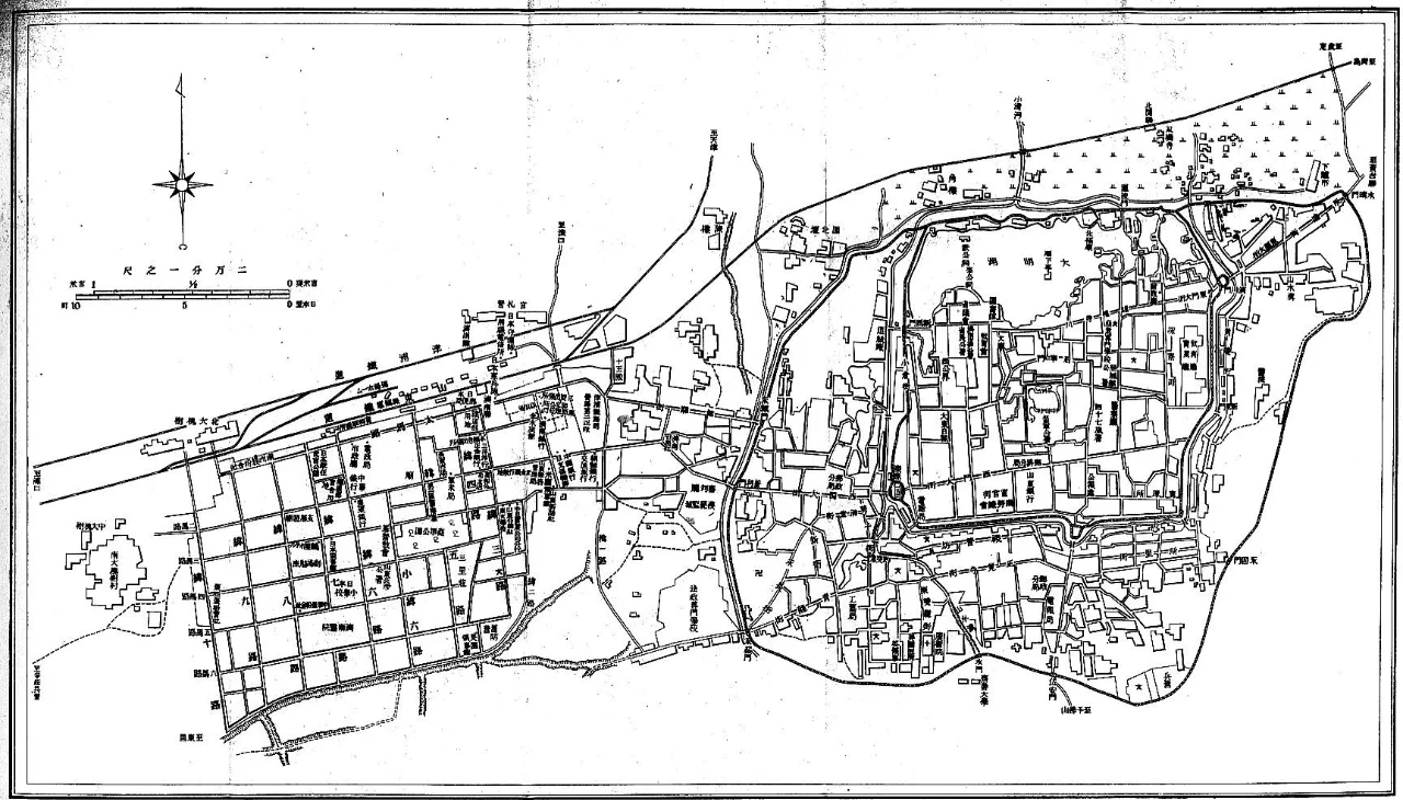 1920年济南市地图