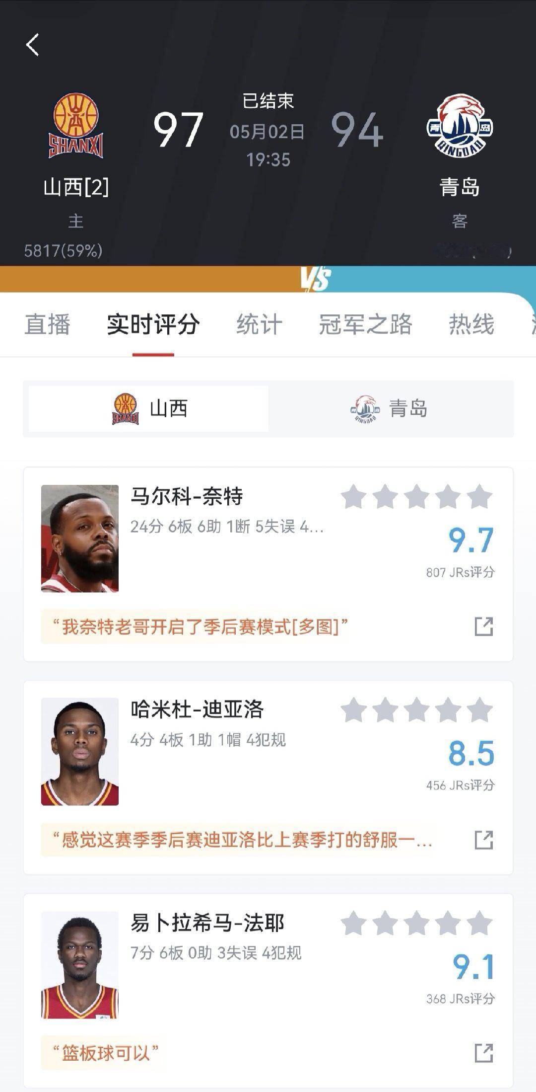 今年附加赛第一支晋级的球队出现了，山西男篮。下一轮他们将对阵广厦男篮山西男篮vs