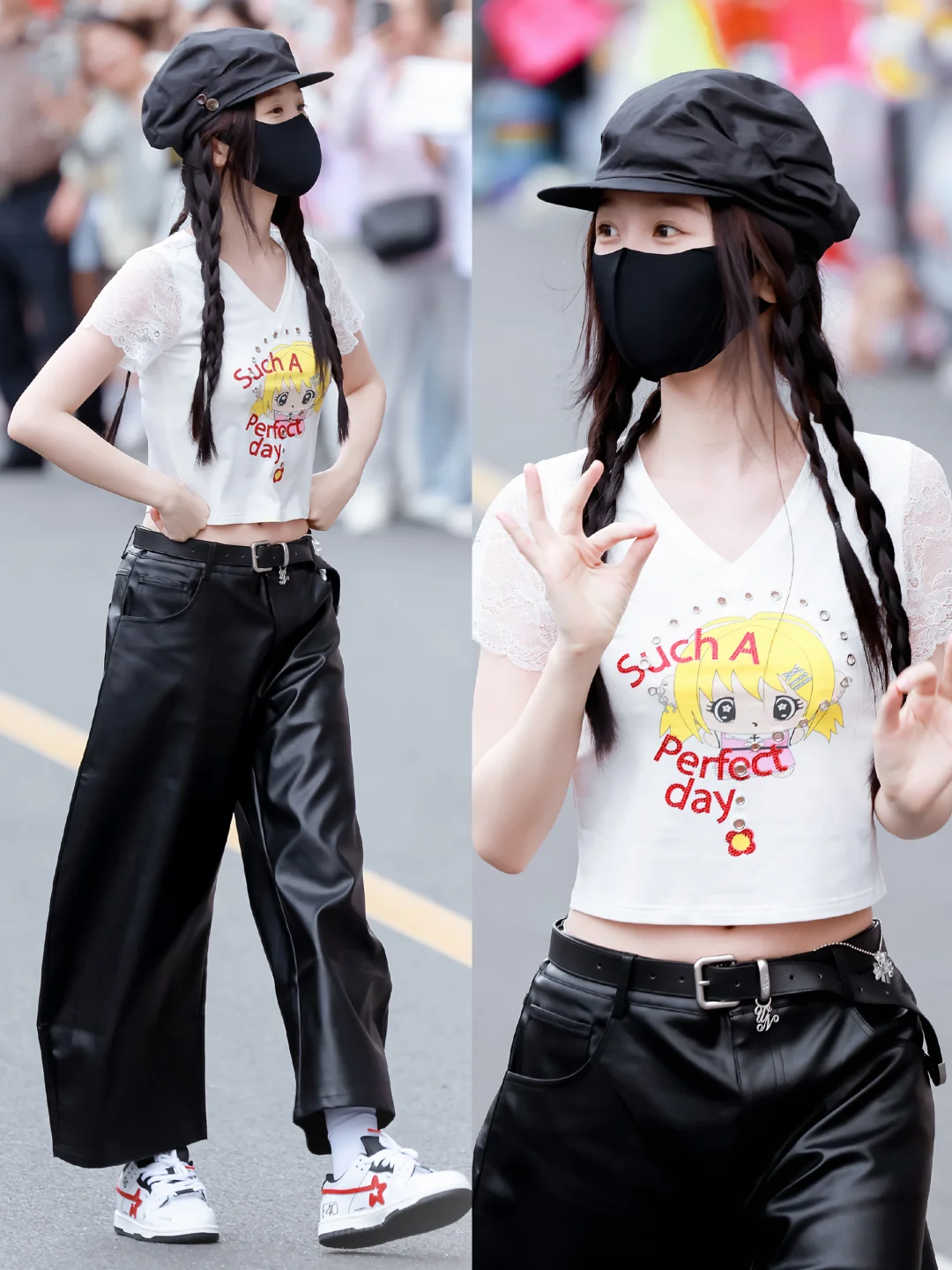 虞书欣今日上班私服，俏皮又日常的一套