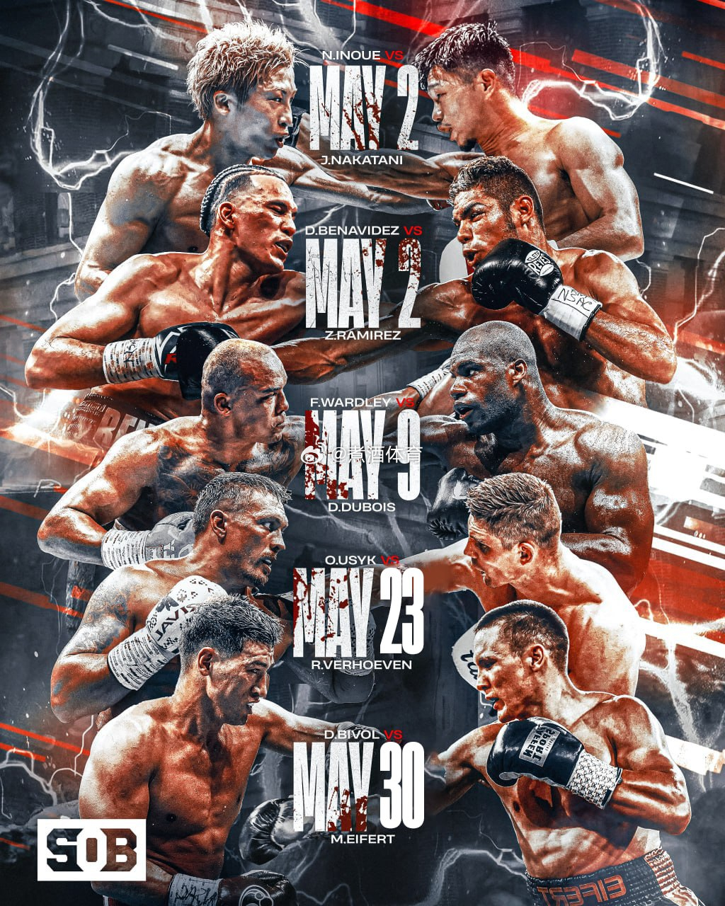 拳坛速递 疯狂 5 月。煮酒今日拳击