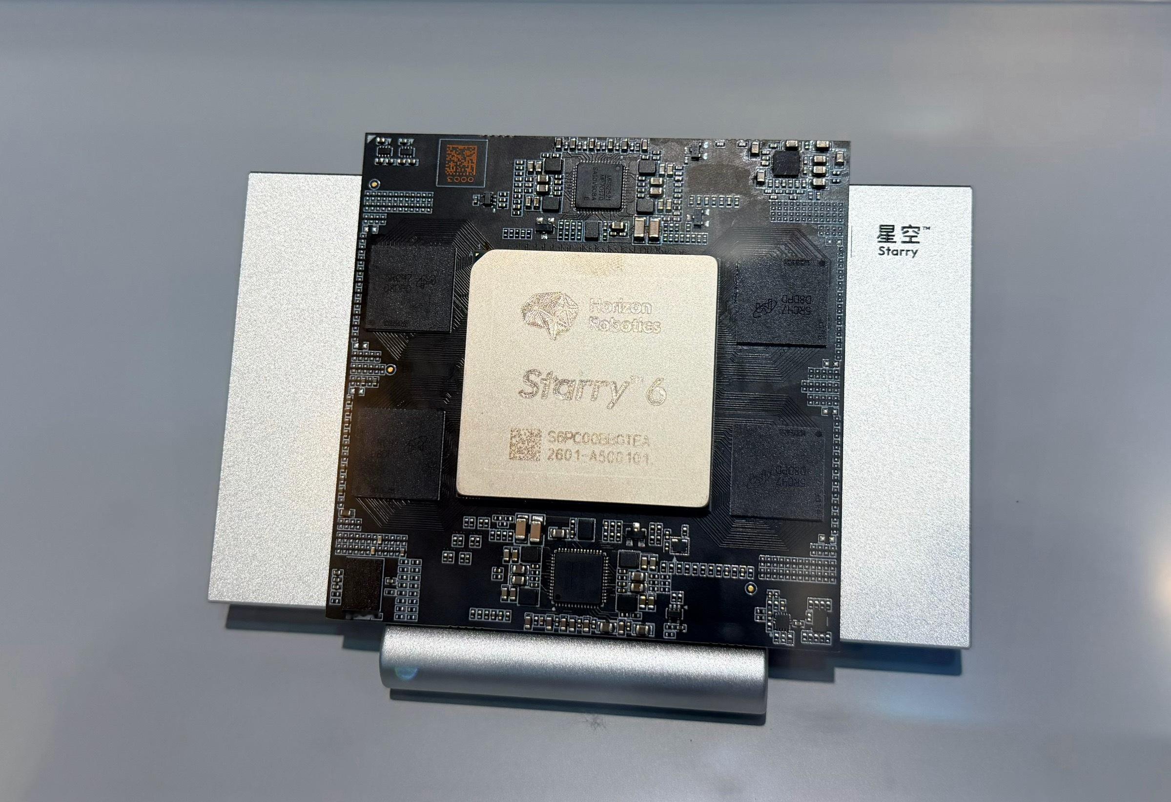 近距离看看地平线舱驾一体芯片-星空6P。 
