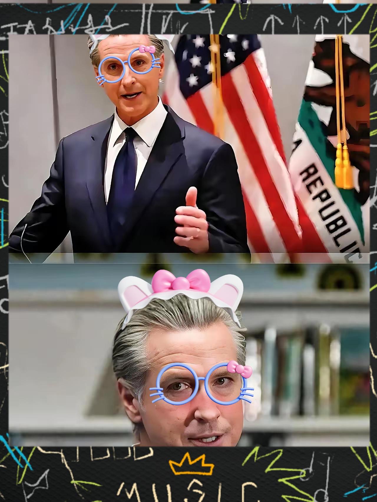 快讯！快讯！
美国加州长宣布了
加州州长纽森发视频公开与美国联邦当局划清界限，他