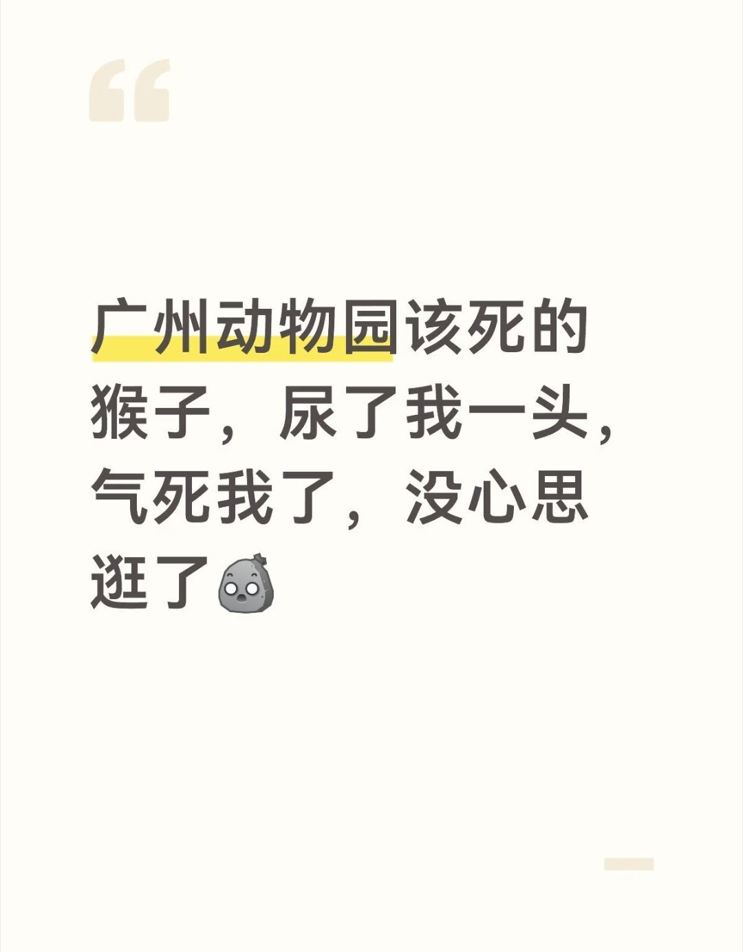 去广州动物园玩，小心天降甘霖，哈哈哈哈哈哈哈