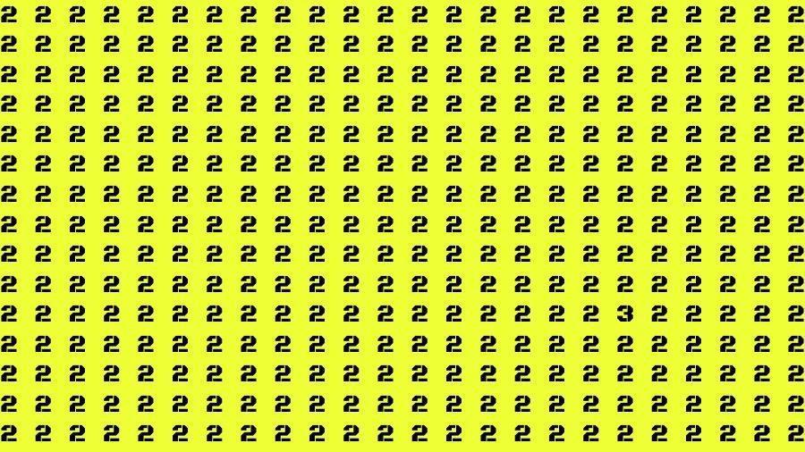 视觉错觉大脑挑战：如果你有50/50的视力 在32秒内找到2中的数字3
