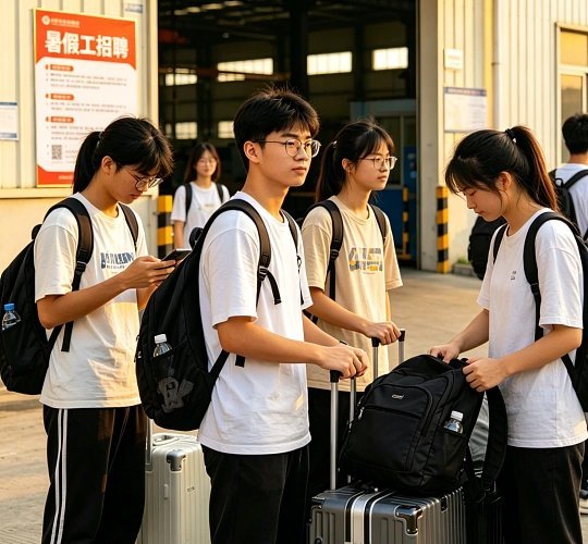 明显能感受到暑假工上班了城市的烟火气里，挤满了初次体验生活的暑假工。吃过体力的苦