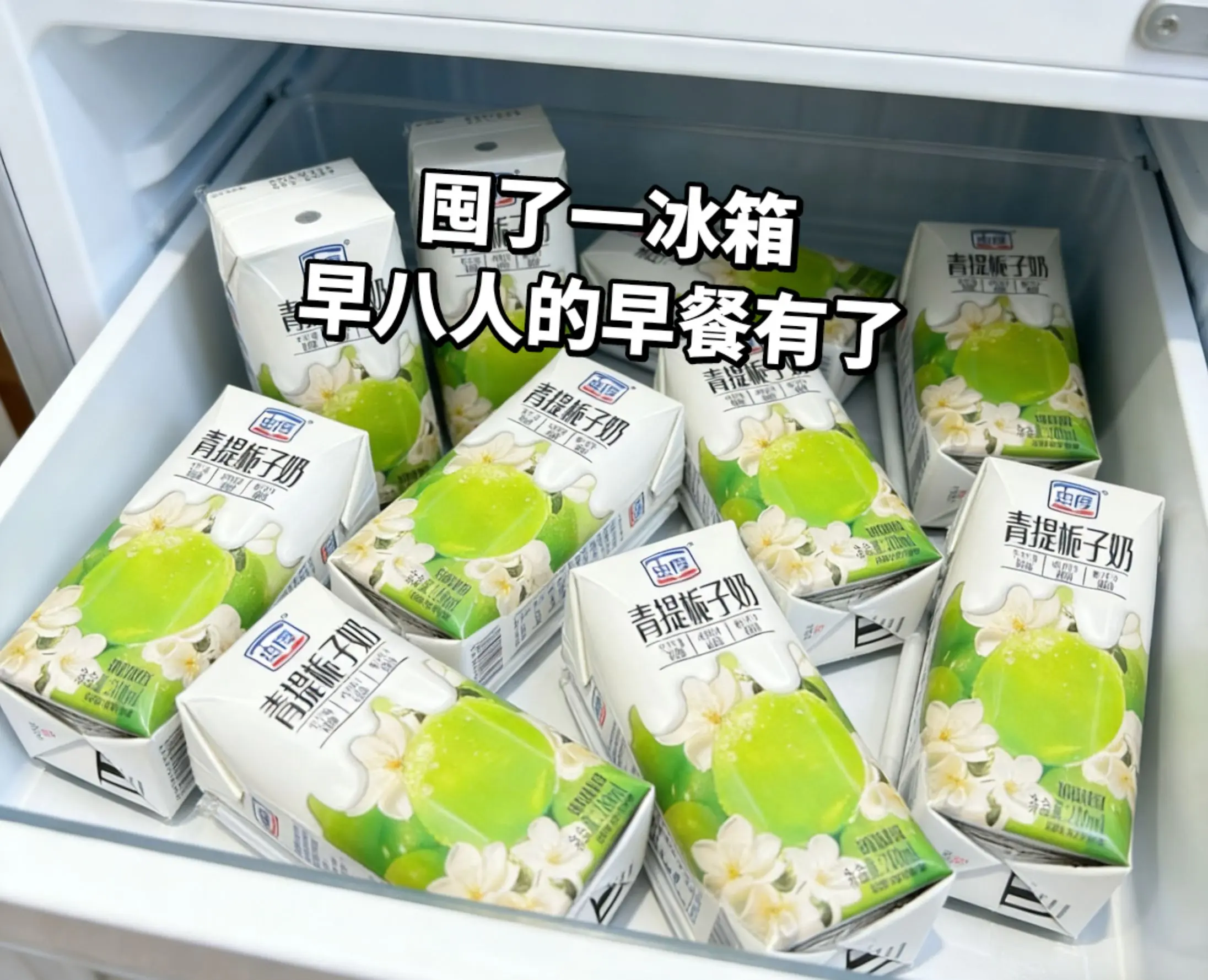 个位数到手六瓶的青提栀子奶，好喝。