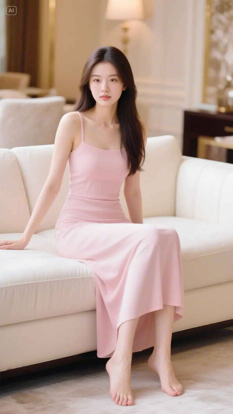 即梦AI 每日分享 优雅气质 在家也要美美哒 小性感