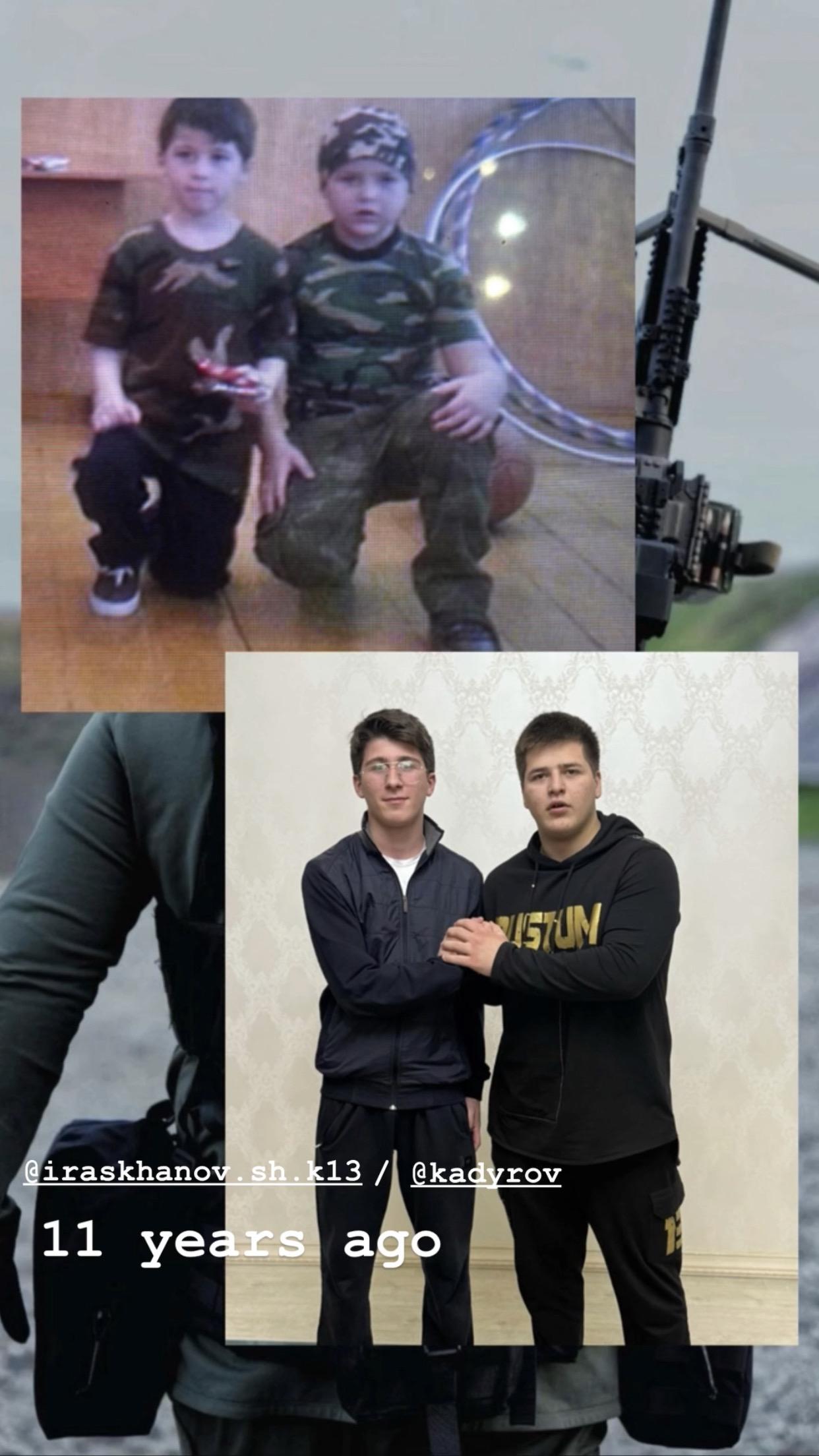 亚当和他曾经的小战友。